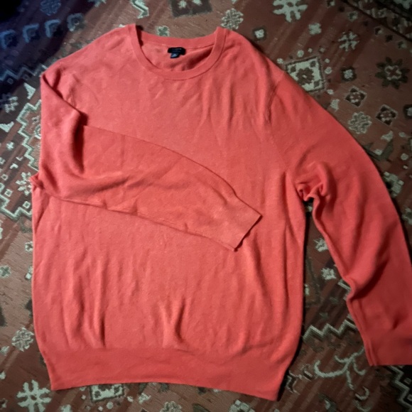 J.Crew Men's Coral Crewneck Sweater, XL, 100% Cotton. super soft - Picture 3 of 6